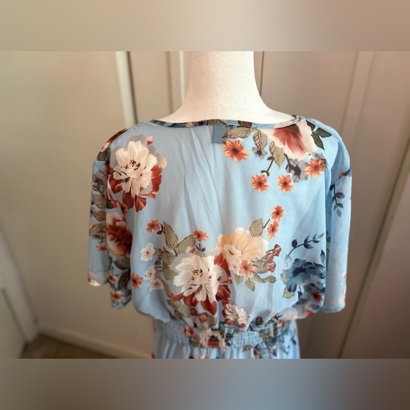 Sheer cover up with a floral print,  XL, NWOT - Picture 7 of 10